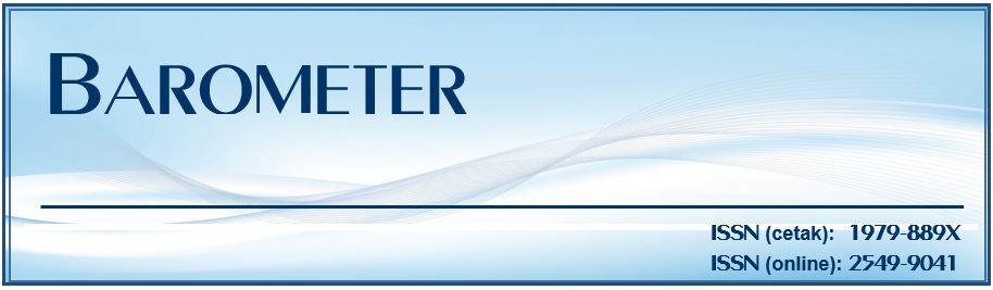 Barometer: Jurnal Ilmu dan Aplikasi Teknik